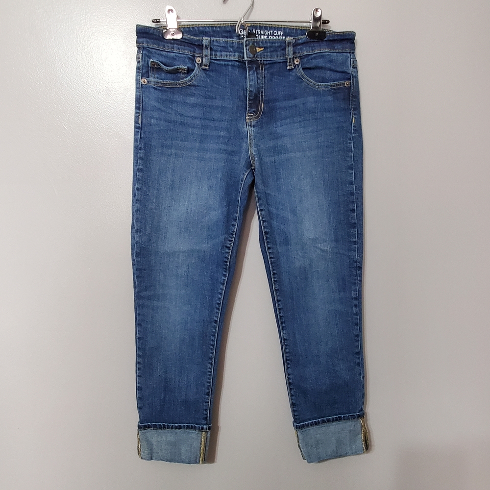 GAP Straight Cuff Cropped Jeans Women's Size 8 - Picture 1 of 11